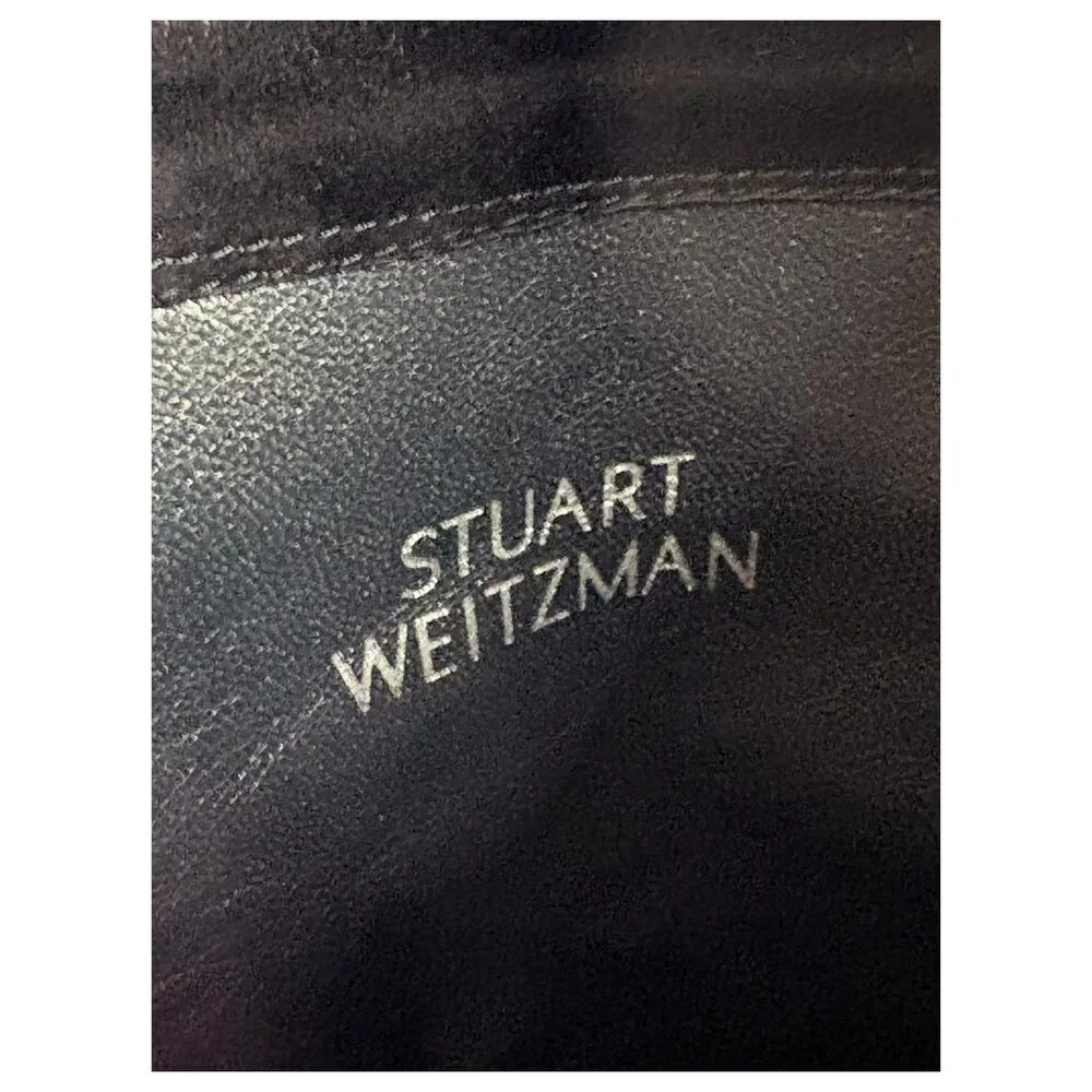 Stuart Weitzman All GOOD Black Suede Stretch‎ OTK Boots